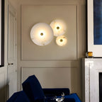 Modern Luxury Round Marble Alabaster Wall Light