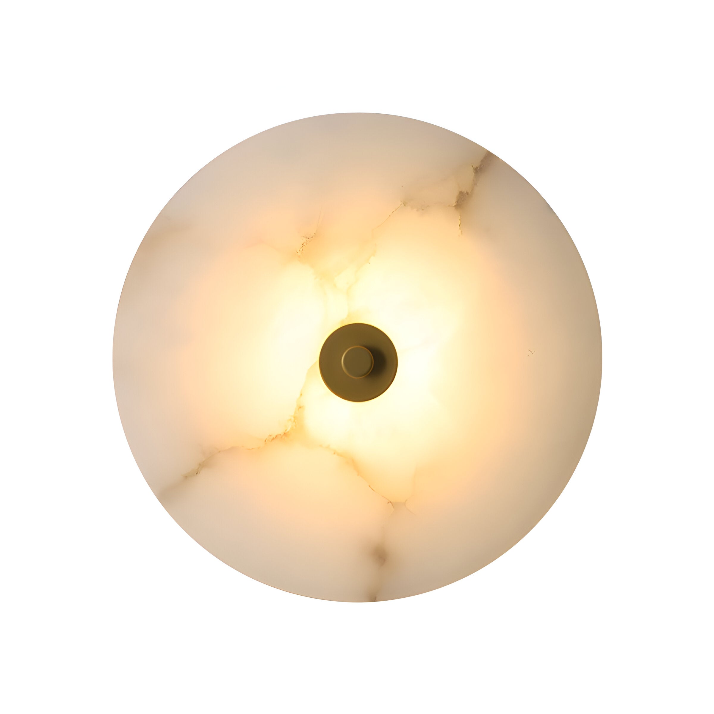Modern Luxury Round Marble Alabaster Wall Light