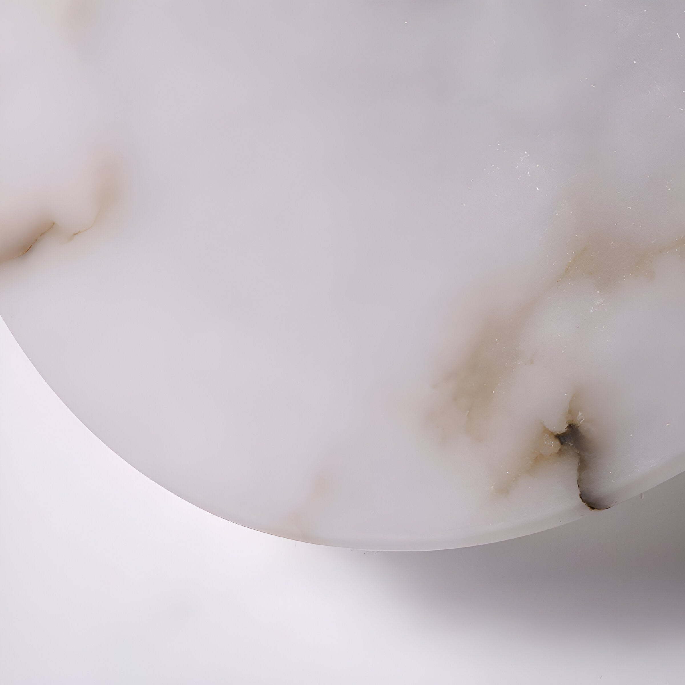 Modern Luxury Round Marble Alabaster Wall Light