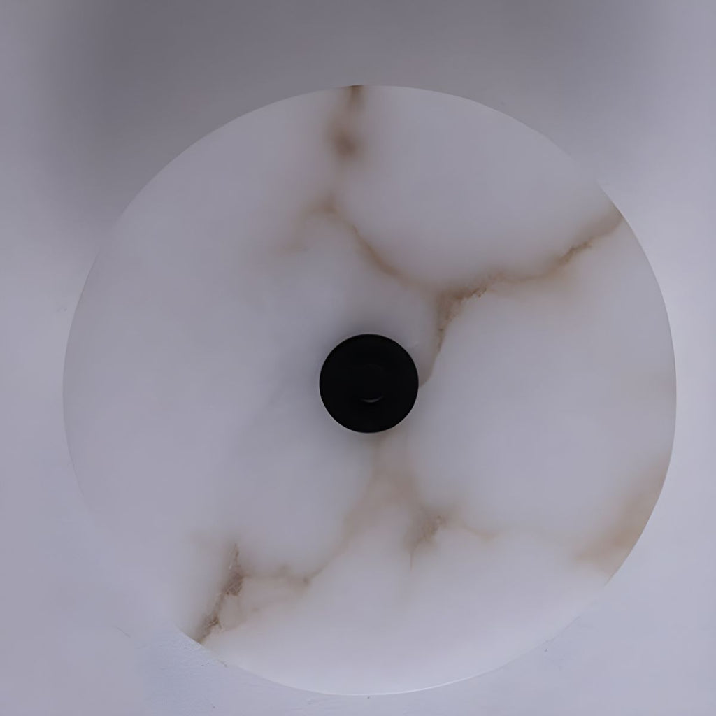 Modern Luxury Round Marble Alabaster Wall Light
