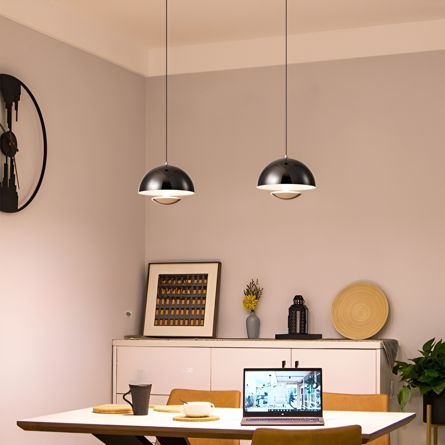 Modern Nordic Adjustable Cord LED Pendant Light