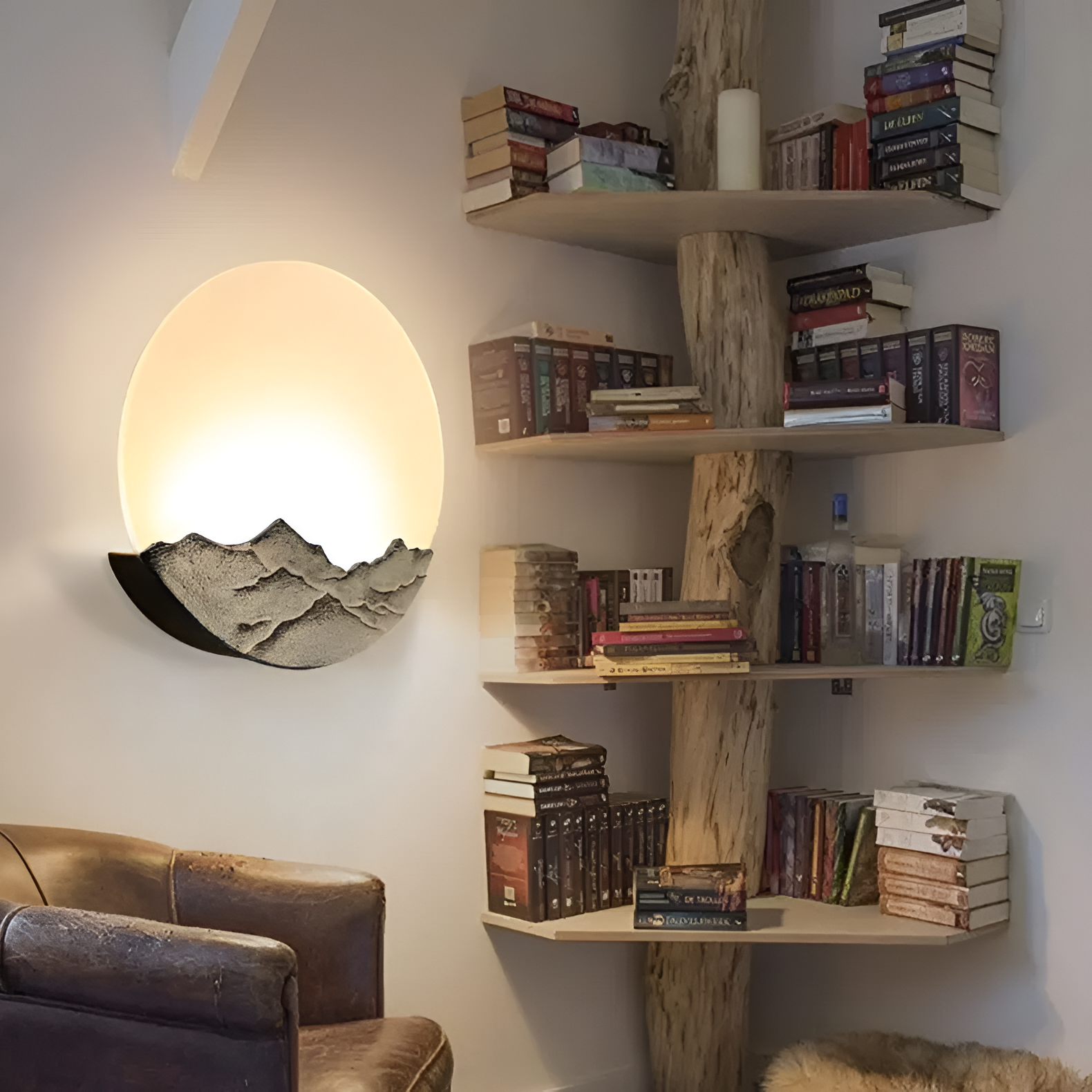 Modern Moon Wall Light