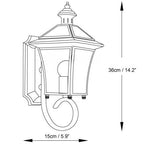 Monterey Retro Brass Outdoor Wall Lantern
