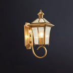 Monterey Retro Brass Outdoor Wall Lantern