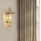 Monterey Retro Brass Outdoor Wall Lantern
