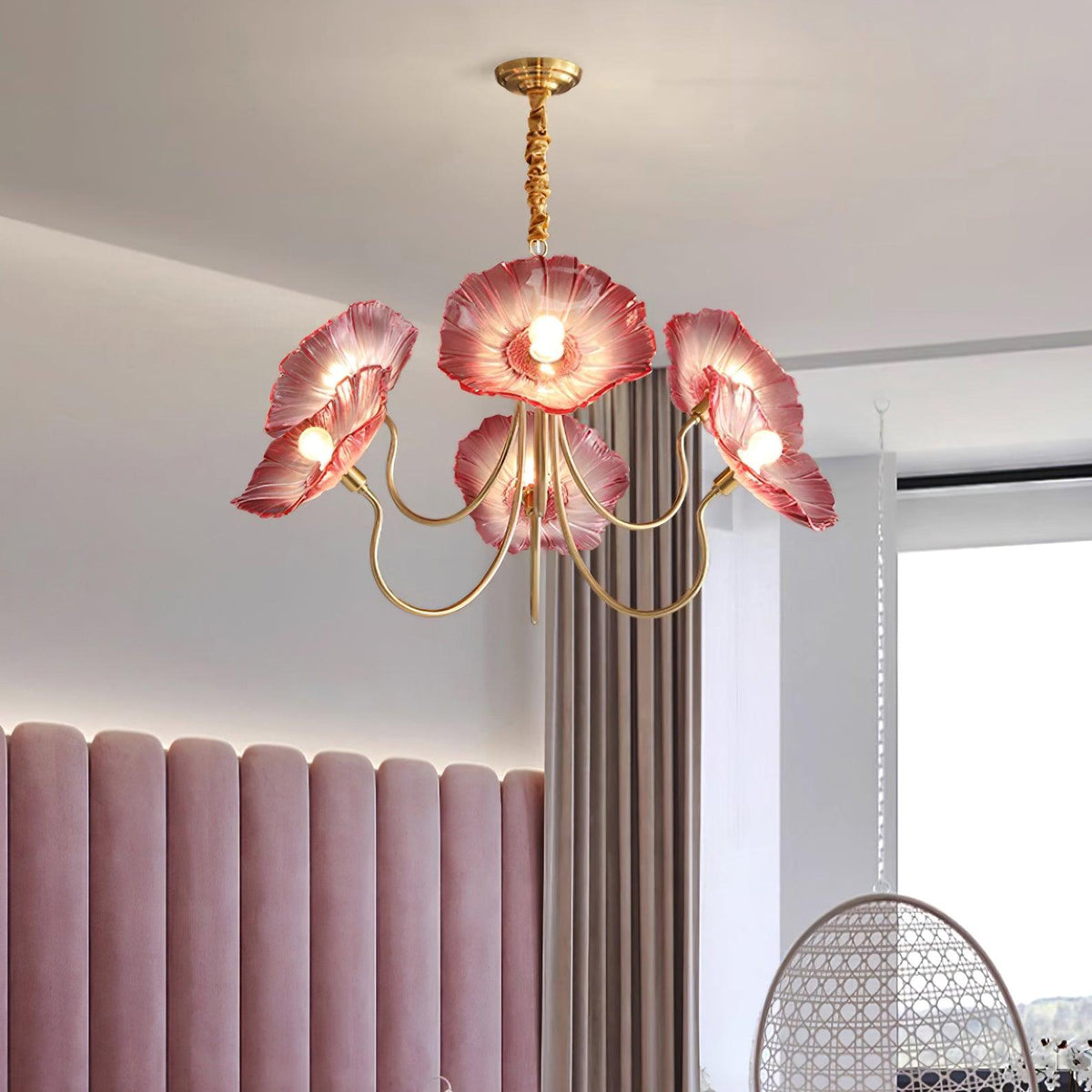 Blossom of Light Glass Chandelier