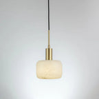 Velia Acorn Alabaster Minimalist Pendant Light