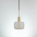 Velia Acorn Alabaster Minimalist Pendant Light