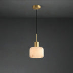 Velia Acorn Alabaster Minimalist Pendant Light