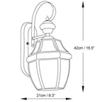 Retro Newbury IP65 Waterproof Outdoor Lantern Wall Light