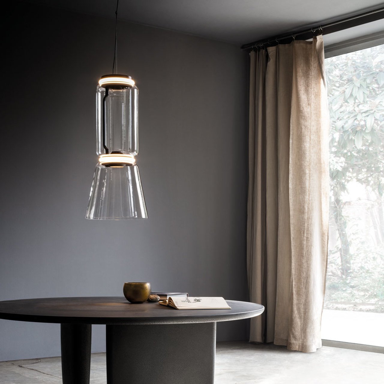 Whisper of Nocturne Modern Glass Pendant Light