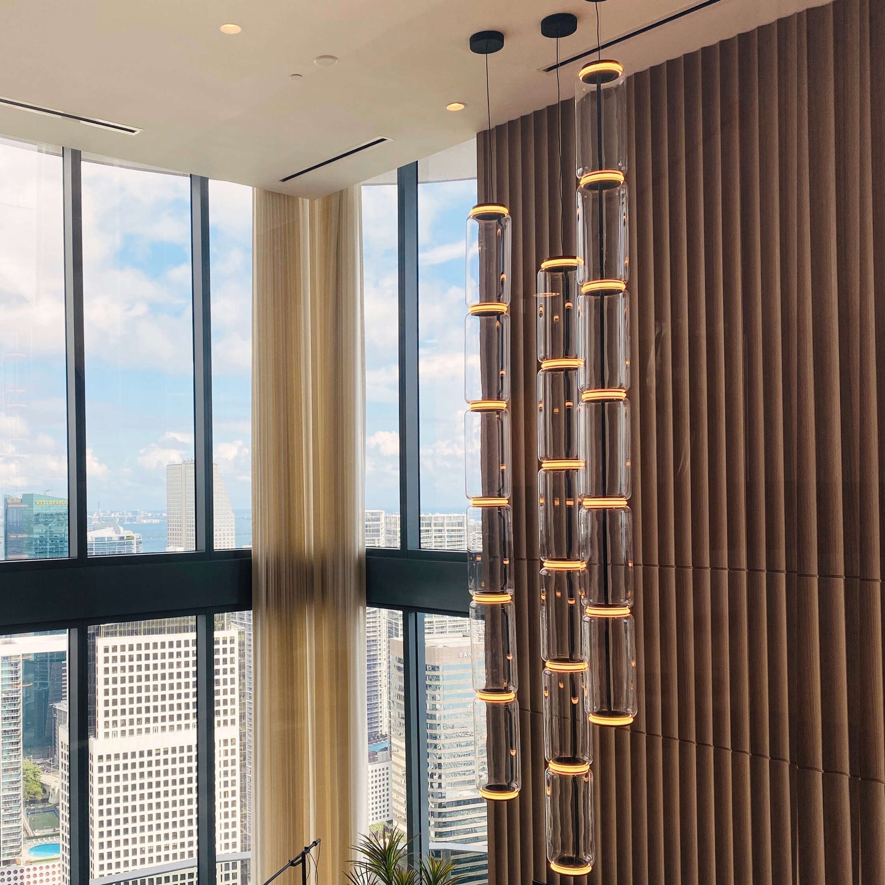Whisper of Nocturne Modern Glass Pendant Light