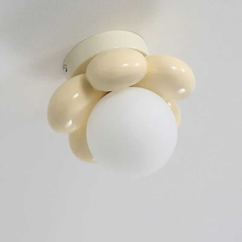Ceiling Light with Scandinavian flowers