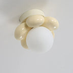 Ceiling Light with Scandinavian flowers