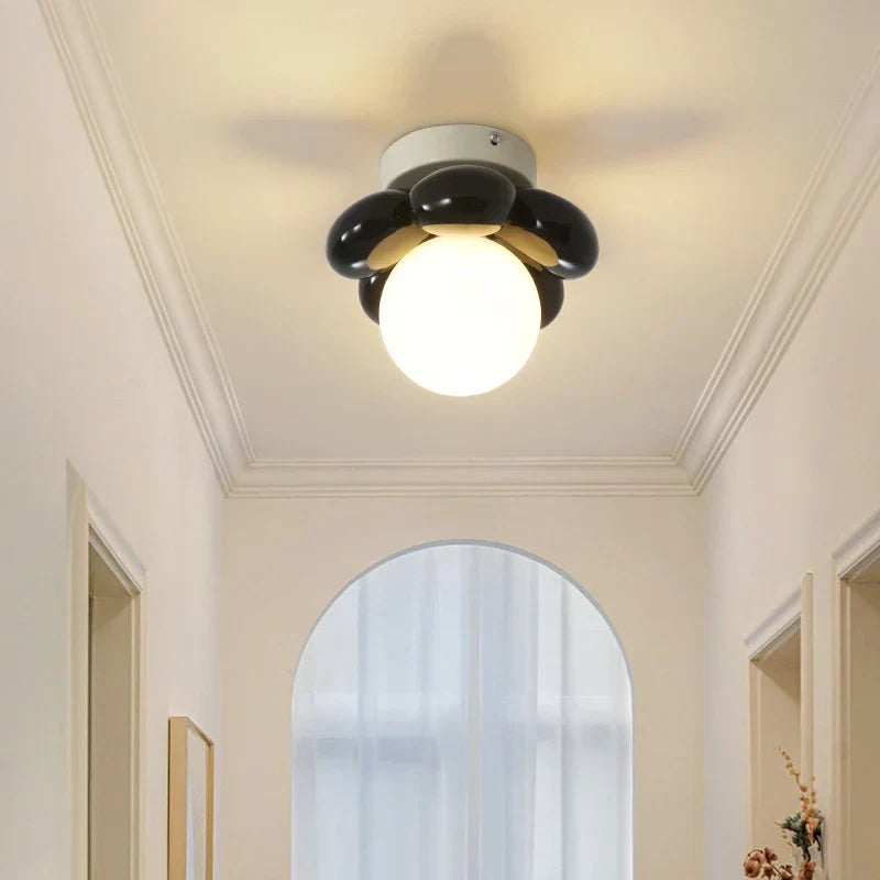 Ceiling Light with Scandinavian flowers