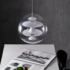Nordic Acrylic Shade Iron Finish Alena Pendant Light