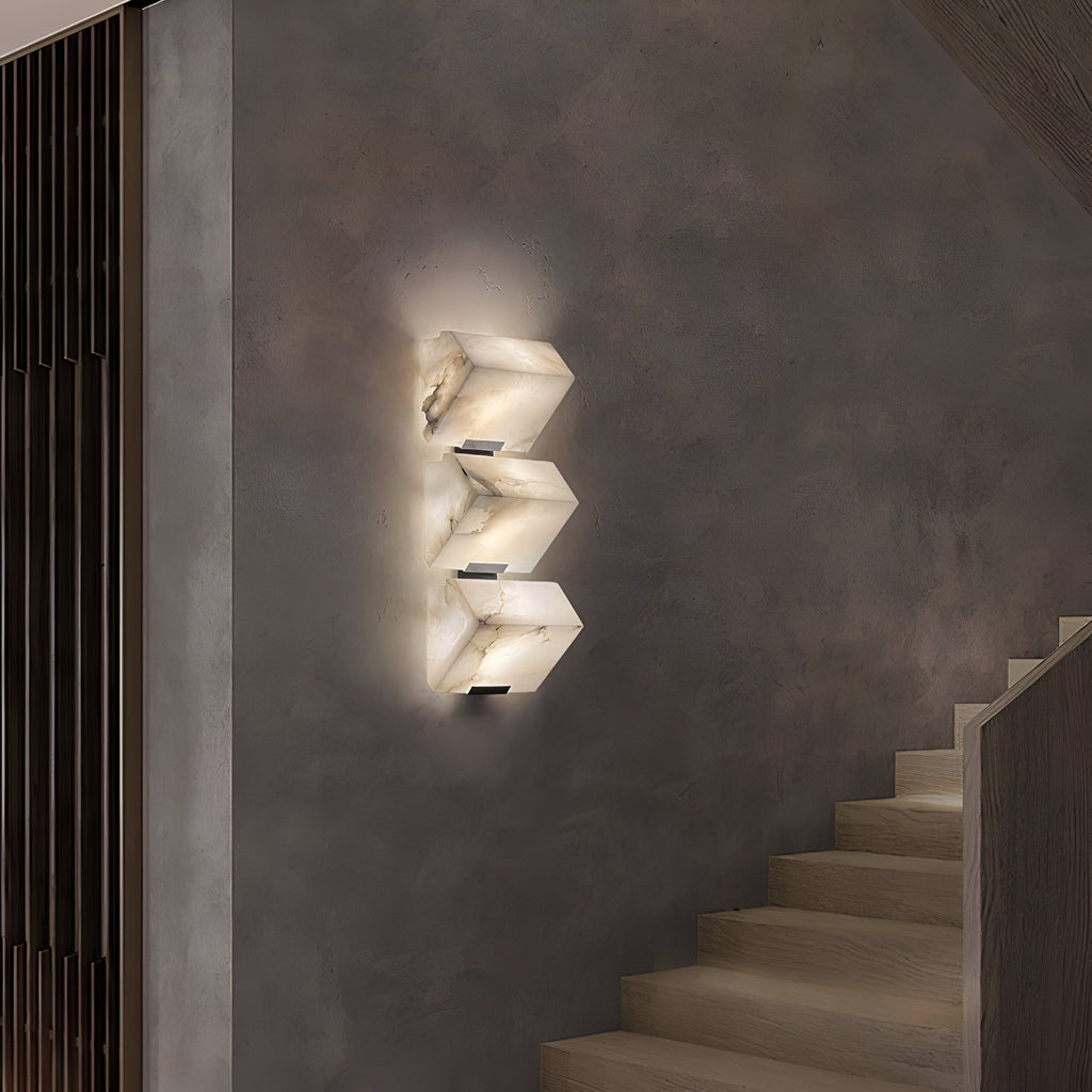 Nordic Alabaster Marble Staircase Wall Light