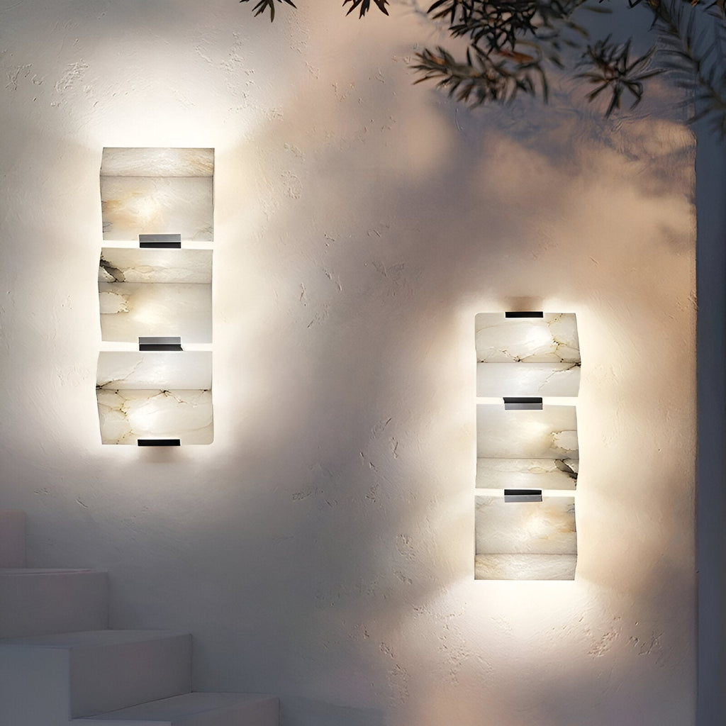 Nordic Alabaster Marble Staircase Wall Light