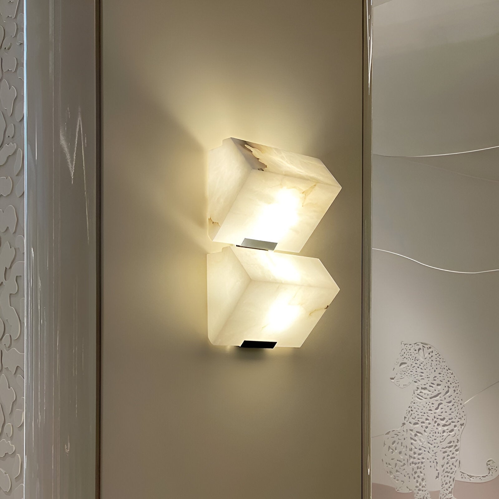Nordic Alabaster Marble Staircase Wall Light