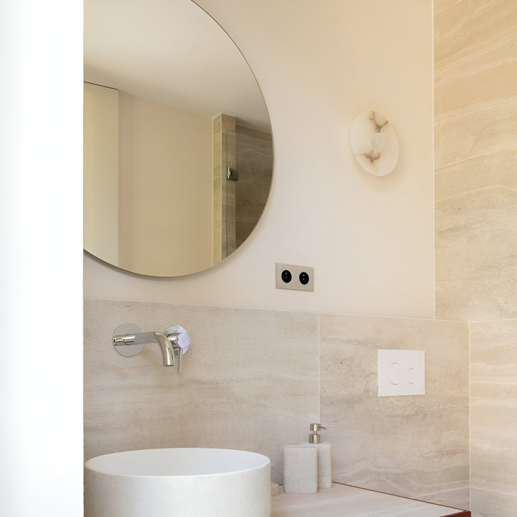 Nordic Alba Alabaster Wall Light