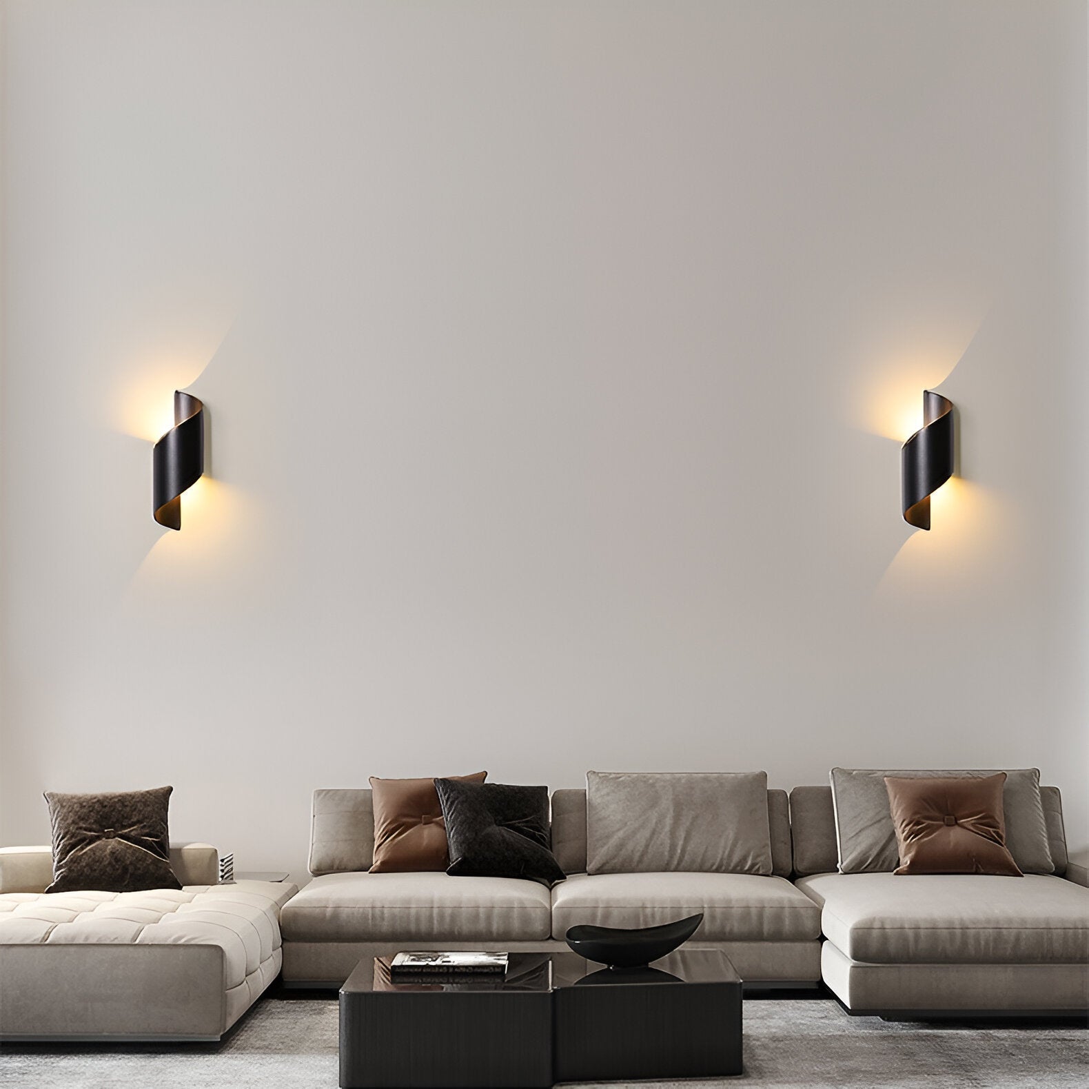 Nordic Aluminum Wave Wrap Wall Light