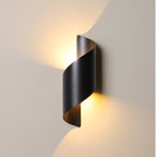 Nordic Aluminum Wave Wrap Wall Light
