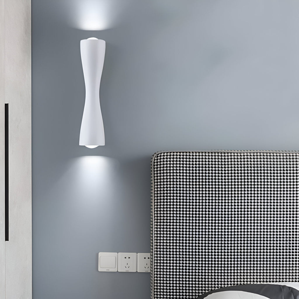 Nordic Aluminum Modern Hourglass Wall Light