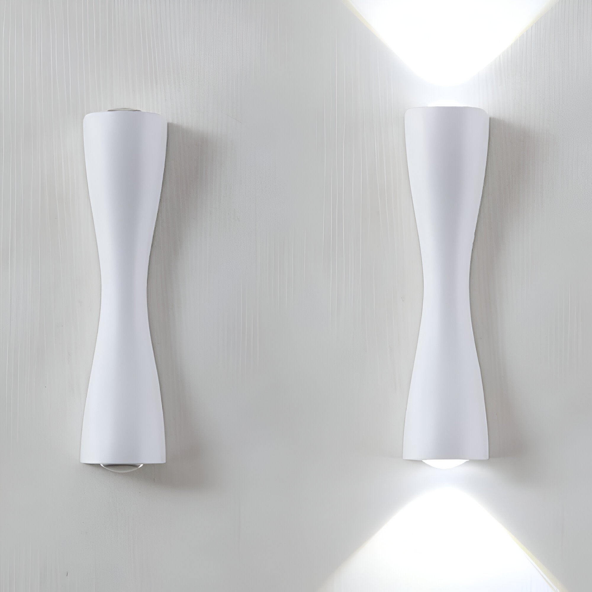 Nordic Aluminum Modern Hourglass Wall Light