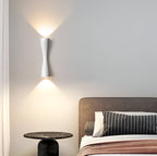 Nordic Aluminum Modern Hourglass Wall Light