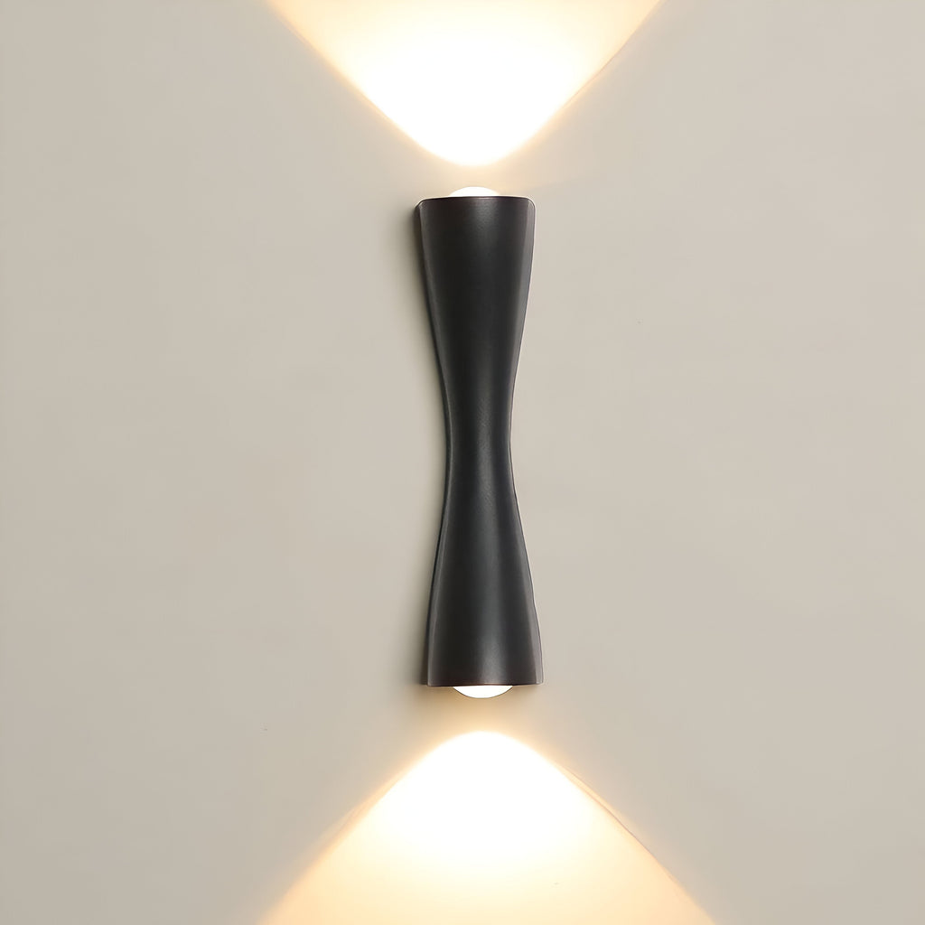 Nordic Aluminum Modern Hourglass Wall Light