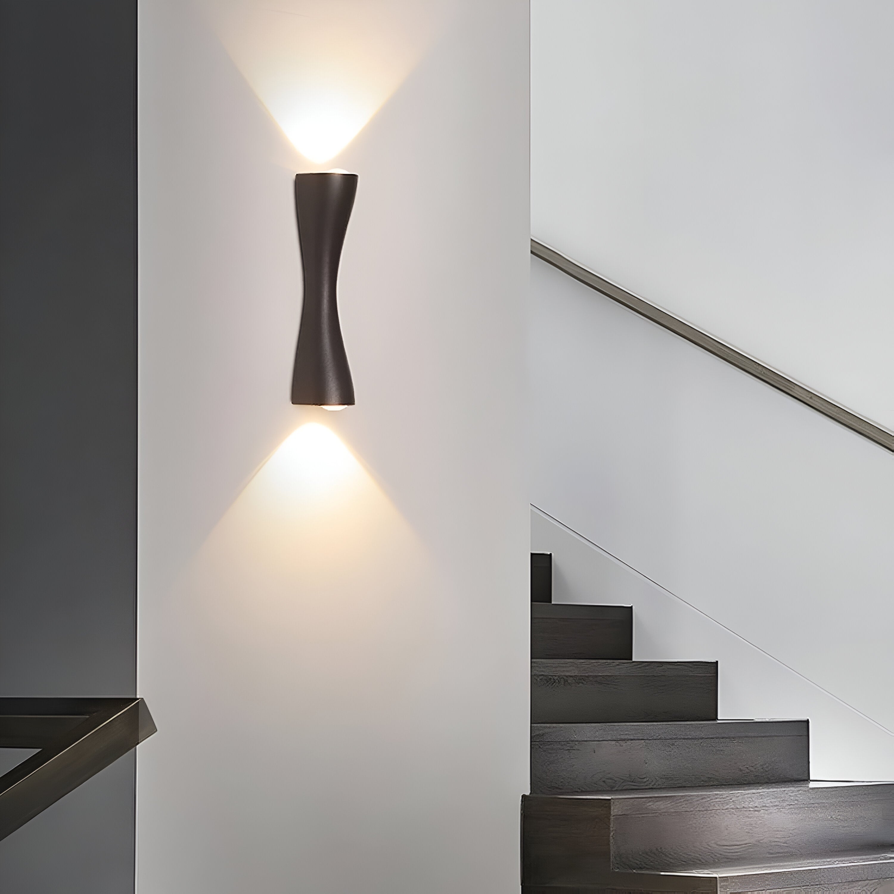 Nordic Aluminum Modern Hourglass Wall Light