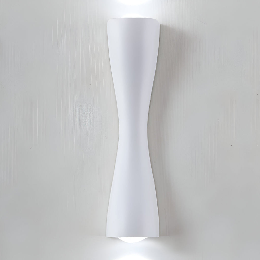 Nordic Aluminum Modern Hourglass Wall Light