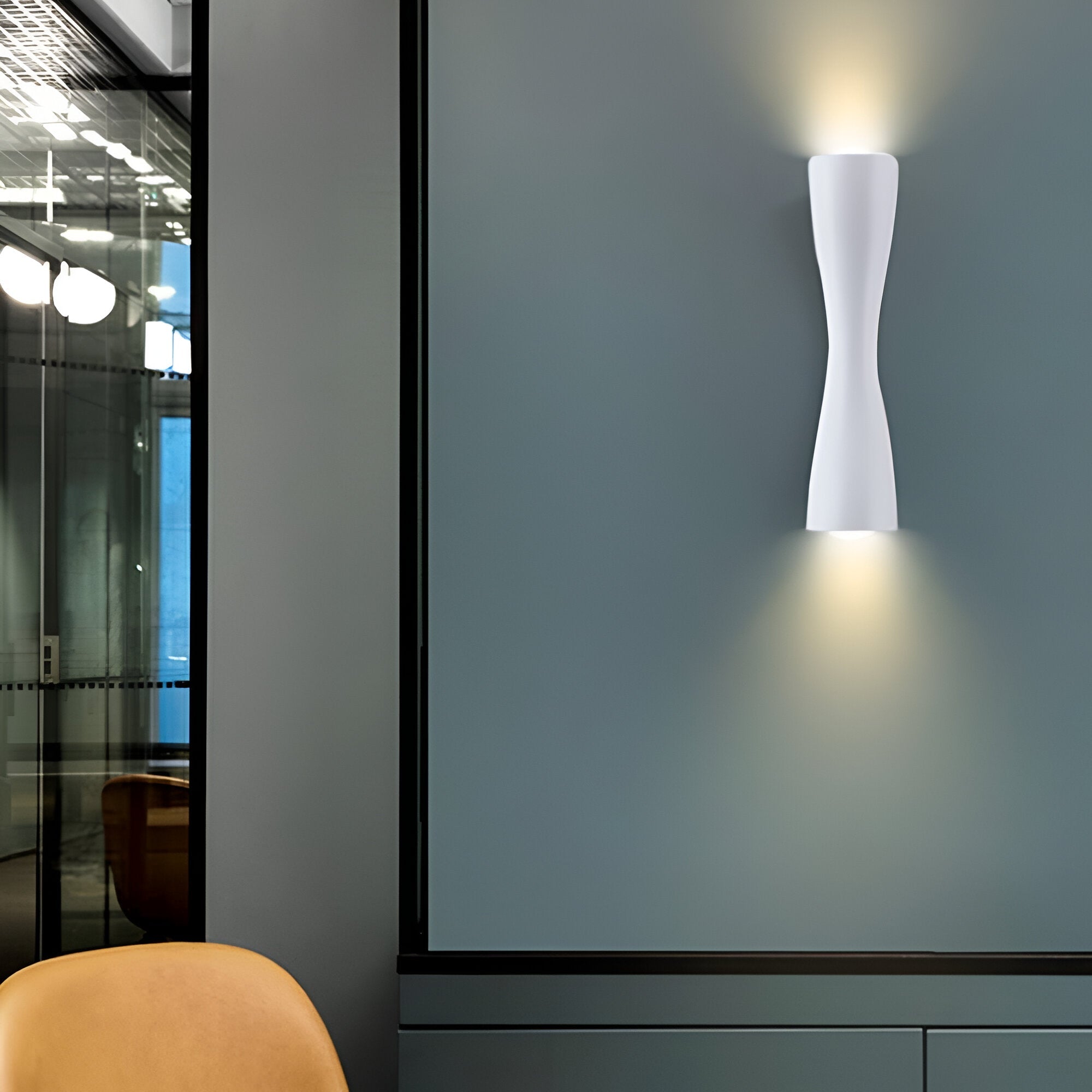 Nordic Aluminum Modern Hourglass Wall Light