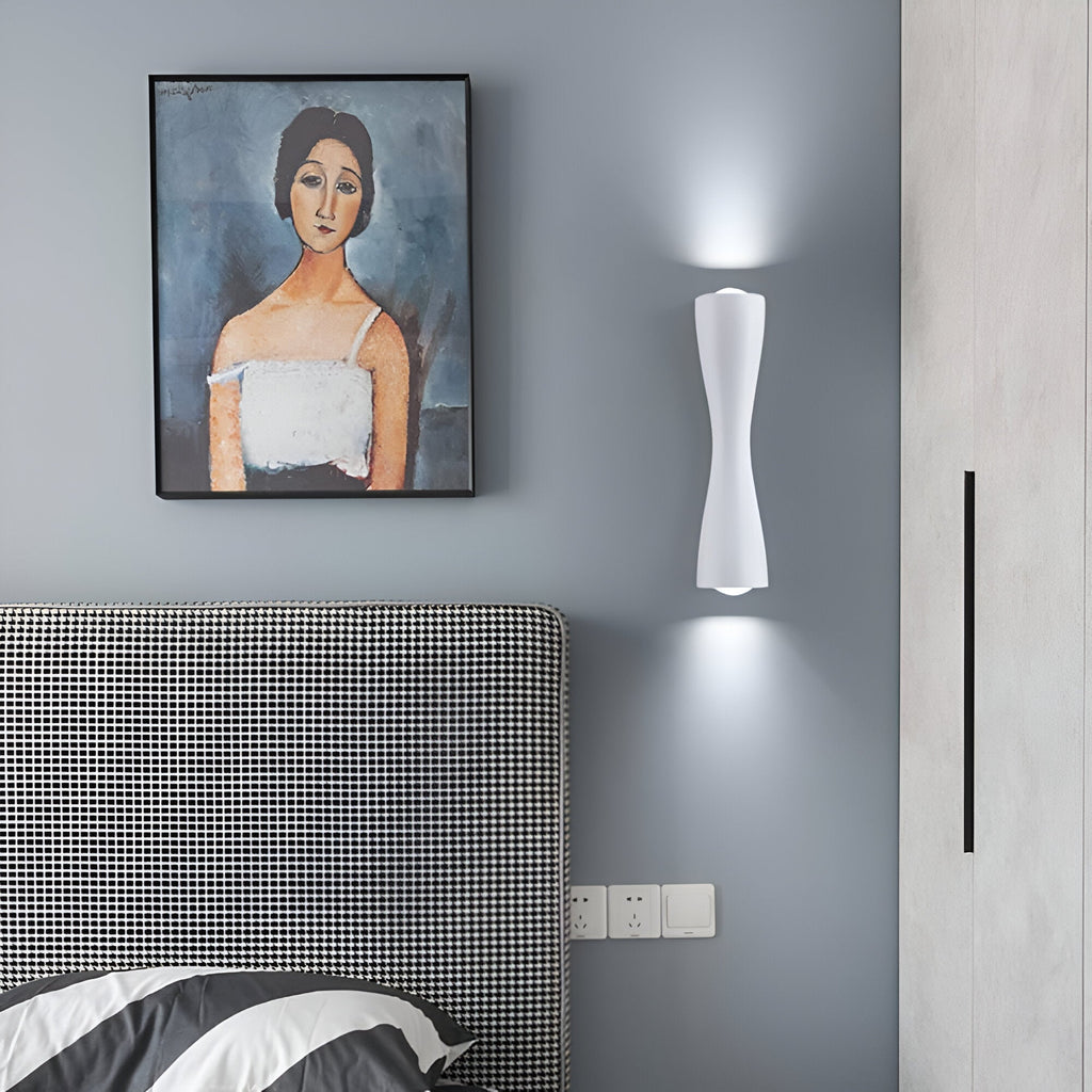 Nordic Aluminum Modern Hourglass Wall Light