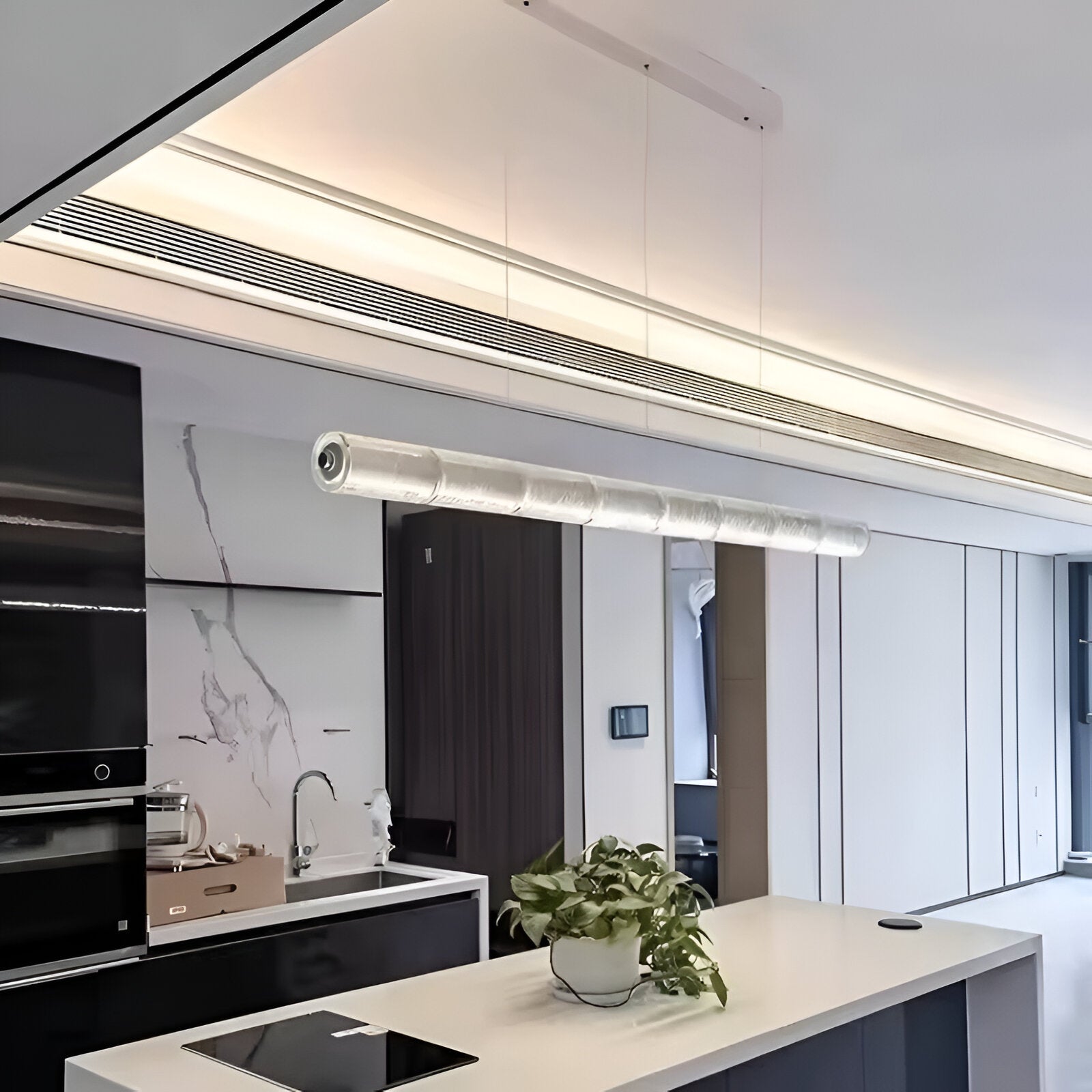 Nordic Aluminum with Glass Shade Luke Pendant Light