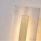 Nordic Brass Linear Alabaster Marble Wall Light