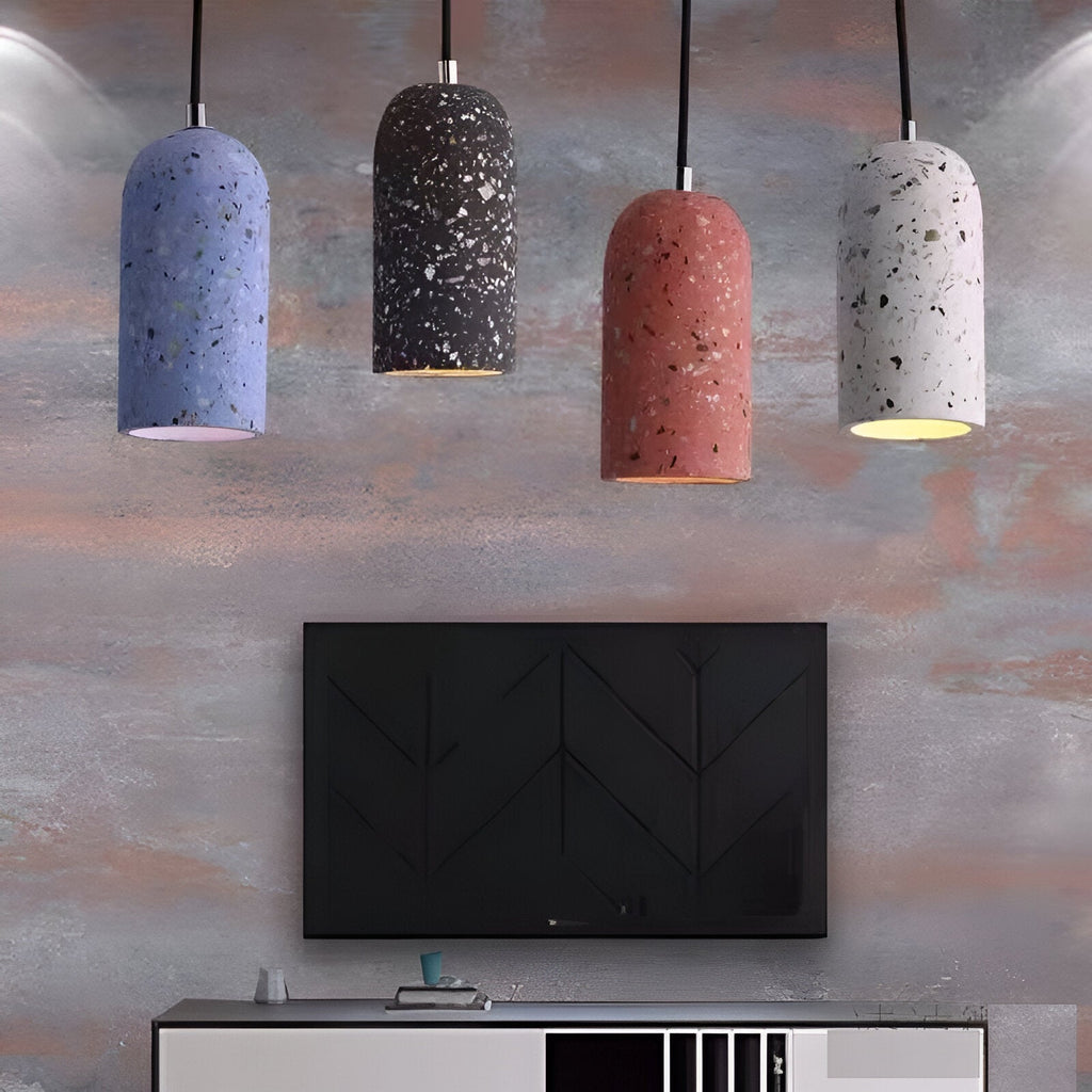 Nordic Concrete Texture Cement Minimalism Ceiling Light