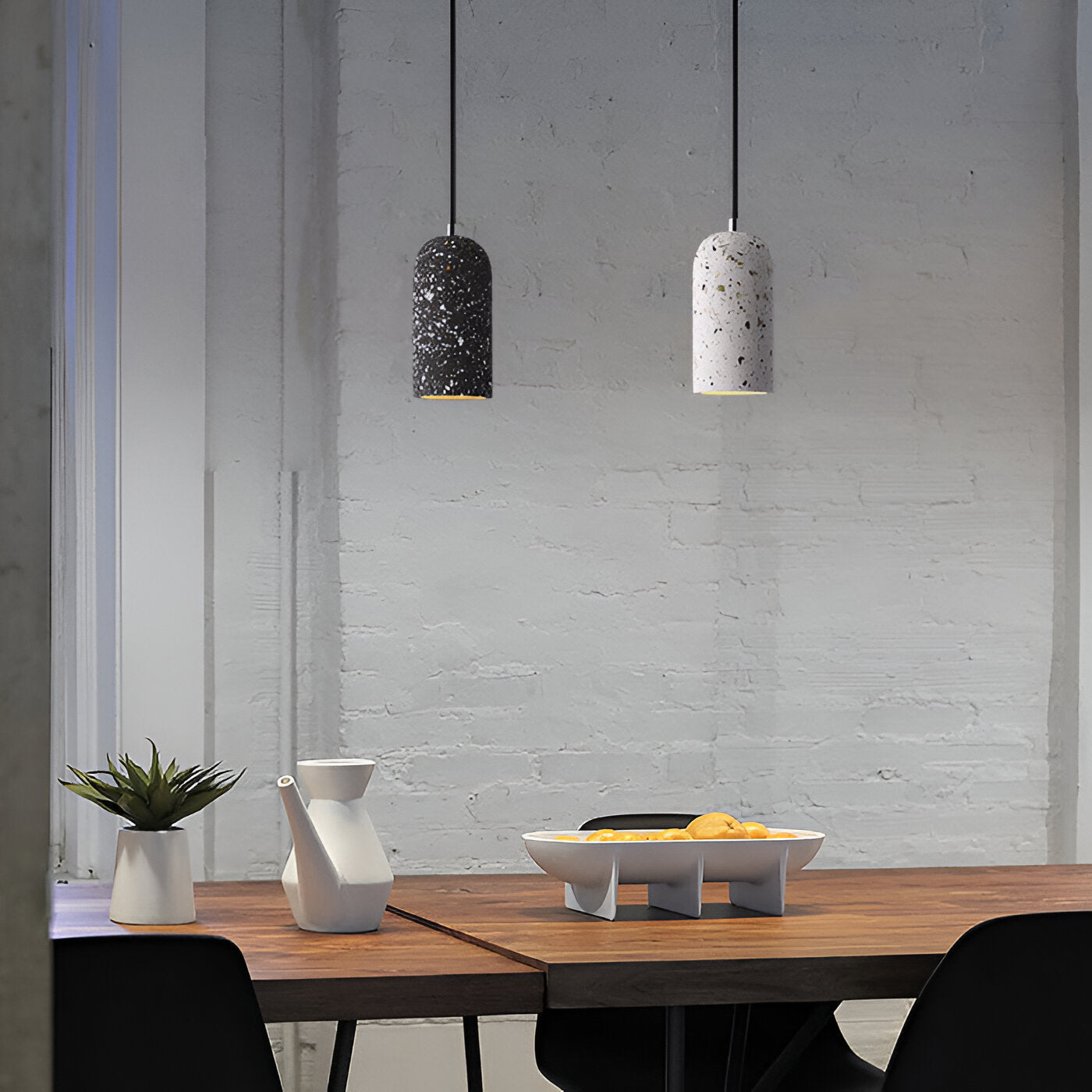 Nordic Concrete Texture Cement Minimalism Ceiling Light