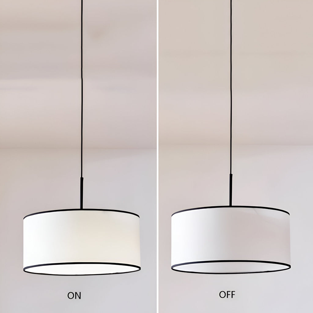 Nordic Cream Style Viena Fabric Pendant Light