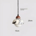 Nordic Dekum Alabaster Marble Pendant Light