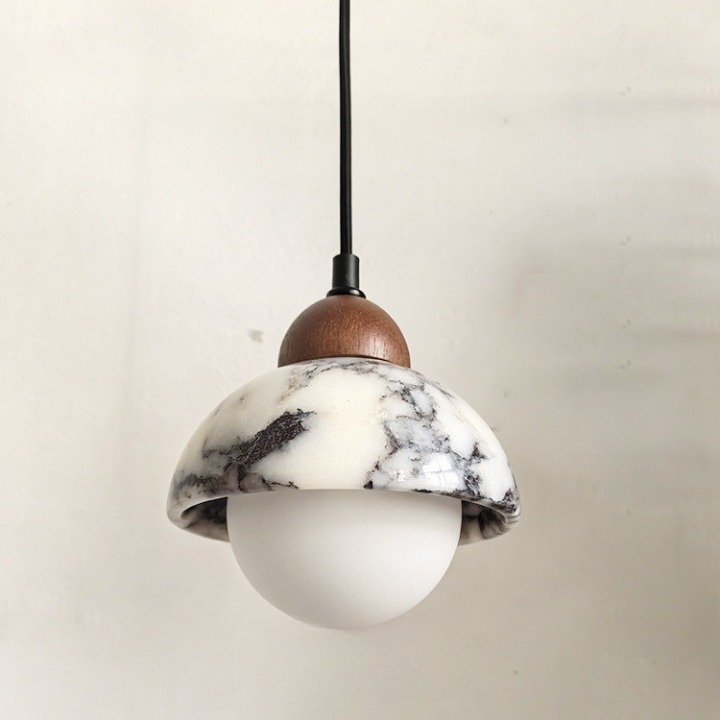 Nordic Dekum Alabaster Marble Pendant Light