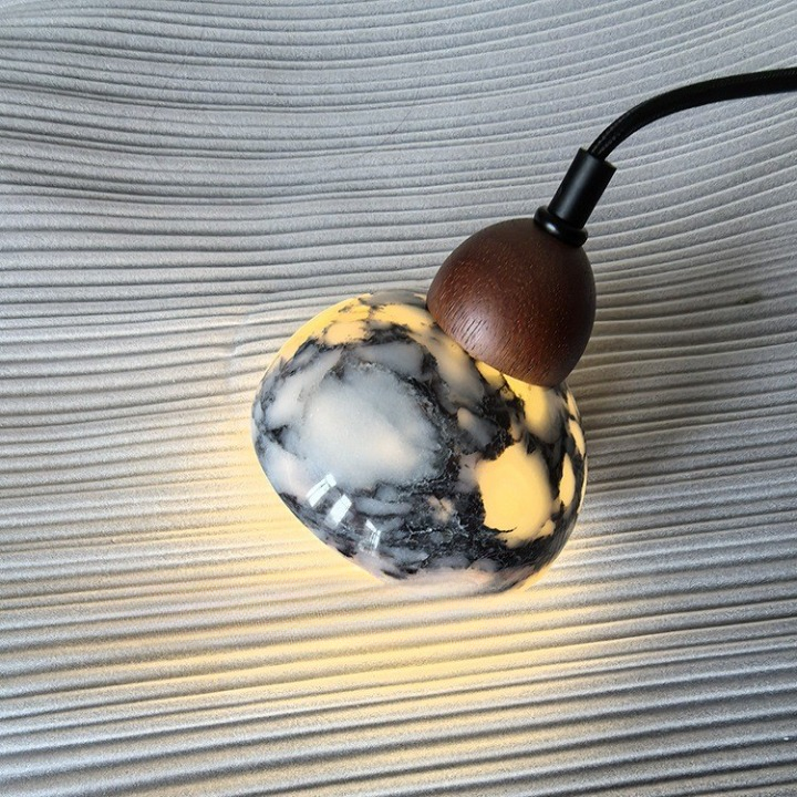 Nordic Dekum Alabaster Marble Pendant Light