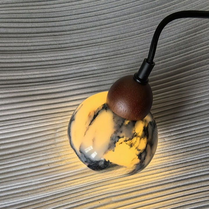 Nordic Dekum Alabaster Marble Pendant Light
