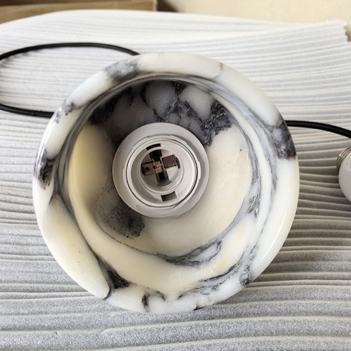Nordic Dekum Alabaster Marble Pendant Light