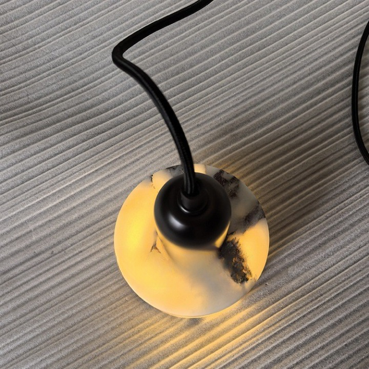 Nordic Dekum Alabaster Marble Pendant Light
