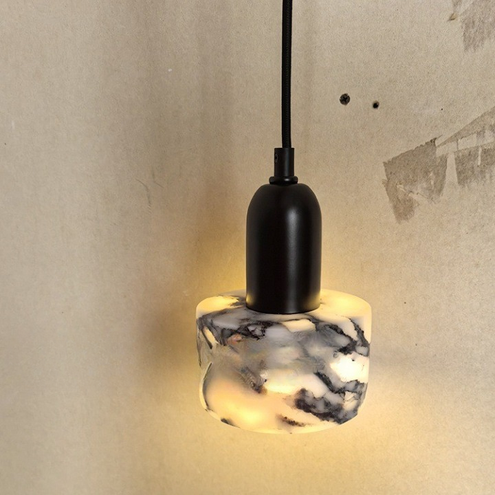 Nordic Dekum Alabaster Marble Pendant Light