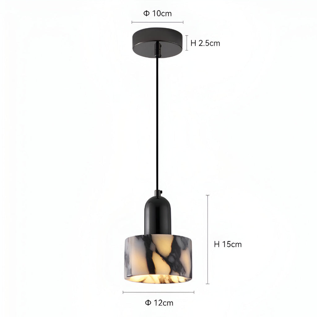 Nordic Dekum Alabaster Marble Pendant Light