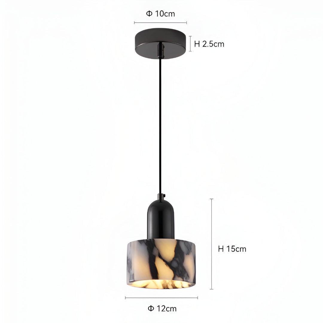 Nordic Dekum Alabaster Marble Pendant Light