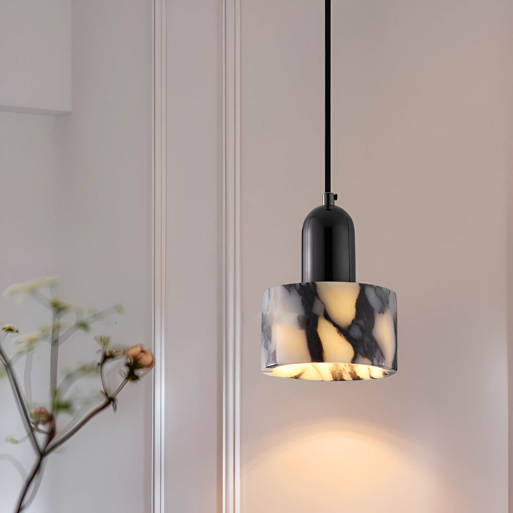 Nordic Dekum Alabaster Marble Pendant Light