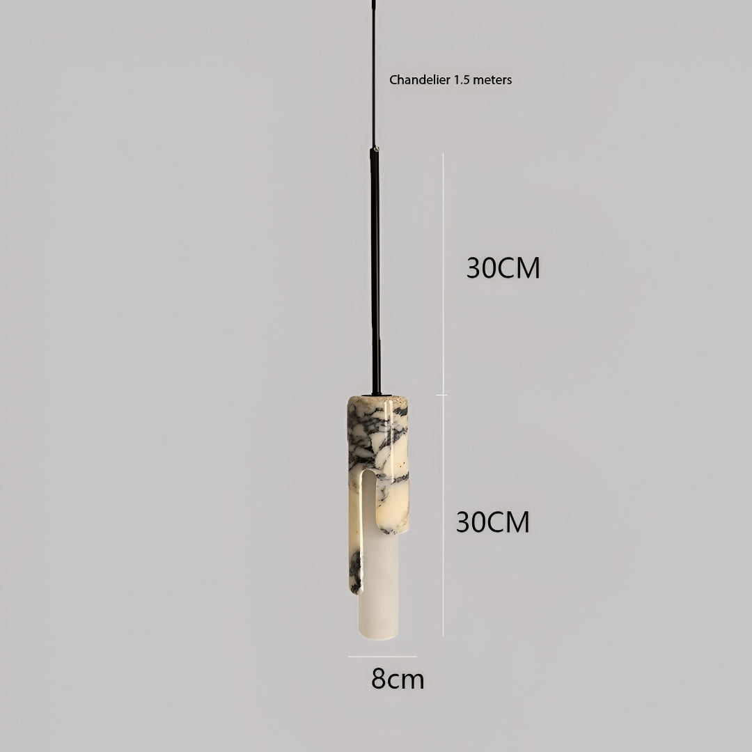 Nordic Dekum Alabaster Marble Pendant Light